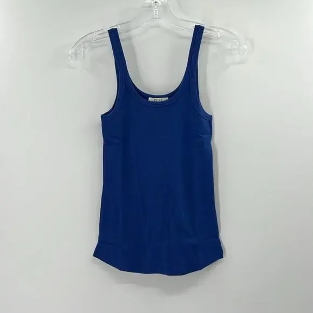 AYR The Sexy Flexy Marais Blue Sleeveless Scoop Neck Tank Top Size MED - Picture 1 of 12